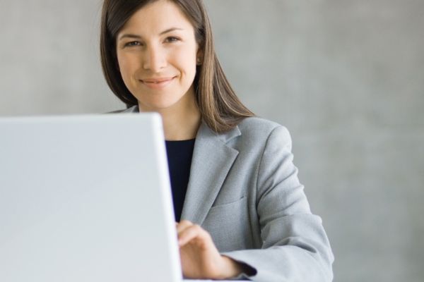 Woman with laptop